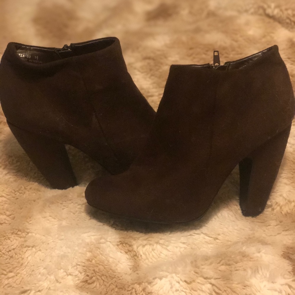 Brown booties